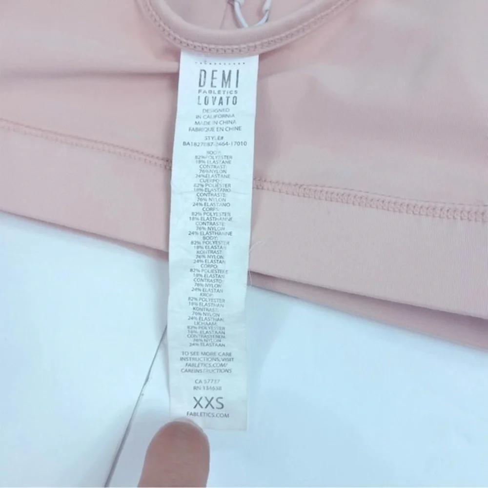 Fabletics Demi Lovato Veronica‎ Lace Up Bra